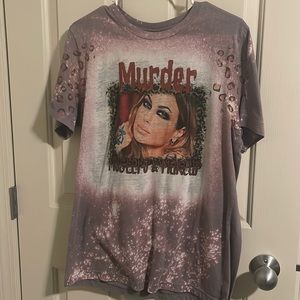 Size L Mystery Murder & Makeup top